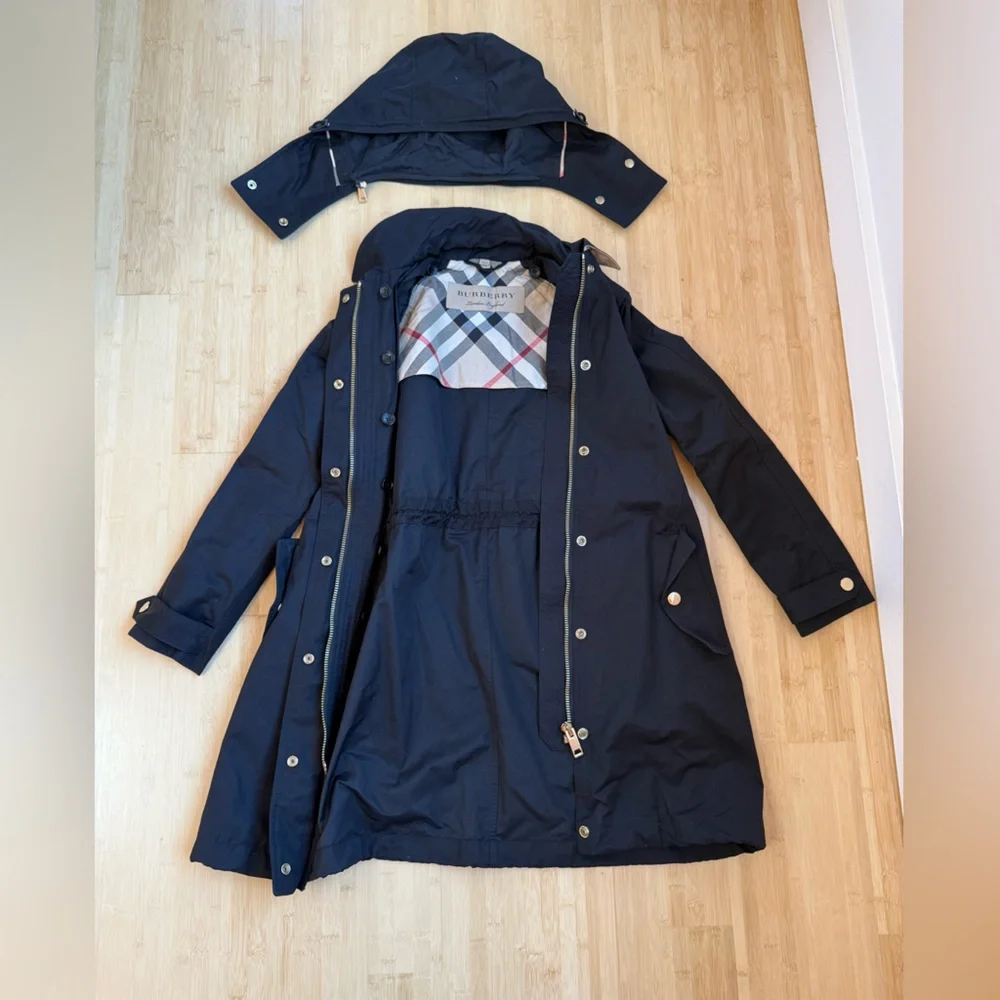 Black Burberry Raincoat - Picture 8 of 9